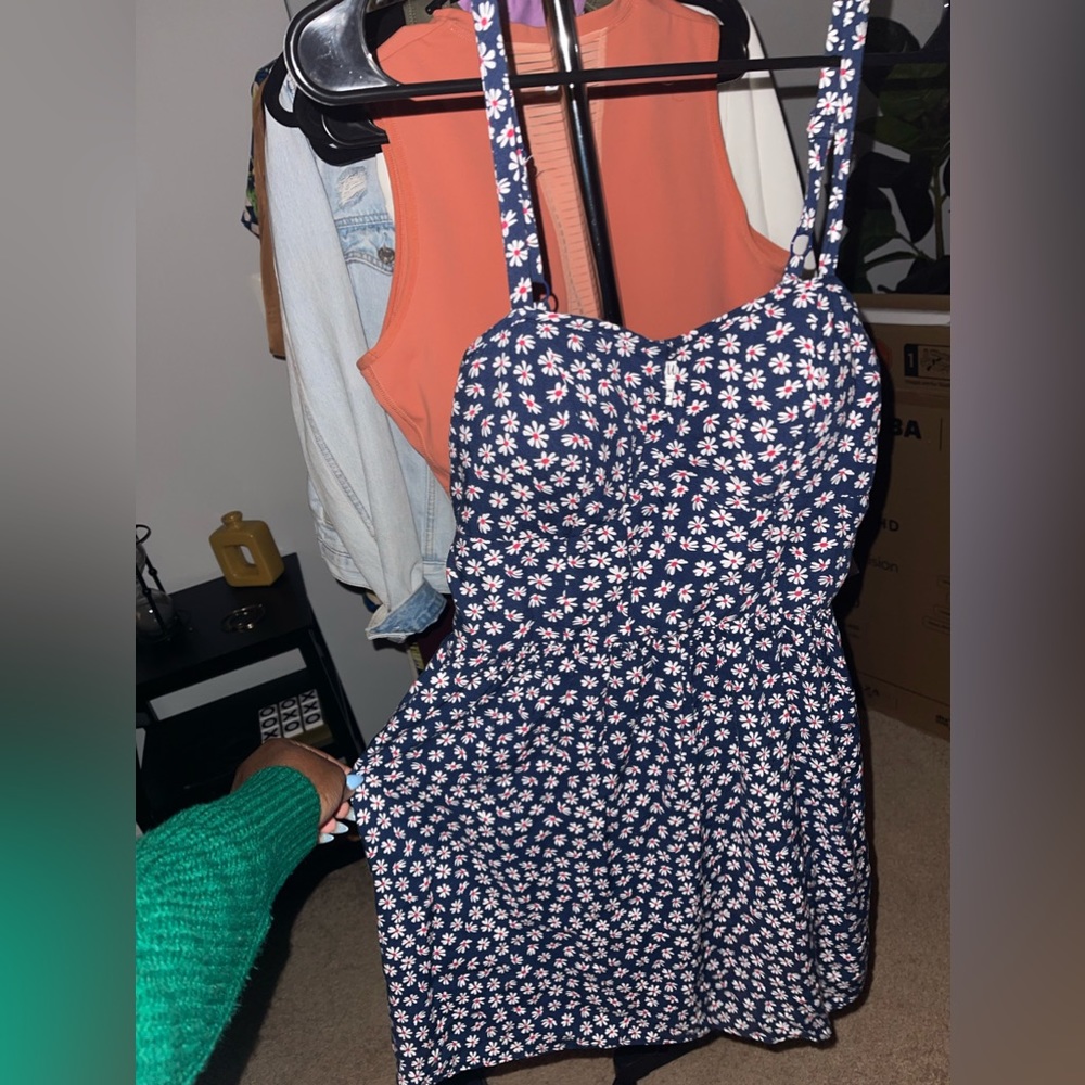 A.U.W Sweet Little Daisy Print Midi Sun Dress SZ~L